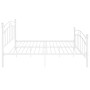 Estructura de cama de metal blanco 140x200 cm de vidaXL, Camas y somieres - Ref: Foro24-324977, Precio: 130,99 €, Descuento: %