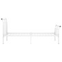 Estructura de cama de metal blanco 90x200 cm de vidaXL, Camas y somieres - Ref: Foro24-325031, Precio: 89,83 €, Descuento: %