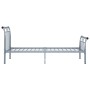 Gray metal bed frame 100x200 cm by vidaXL, Beds and slatted bases - Ref: Foro24-325035, Price: 98,99 €, Discount: %