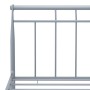 Gray metal bed frame 100x200 cm by vidaXL, Beds and slatted bases - Ref: Foro24-325035, Price: 98,99 €, Discount: %