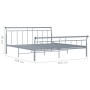 Gray metal bed frame 200x200 cm by vidaXL, Beds and slatted bases - Ref: Foro24-325050, Price: 123,75 €, Discount: %