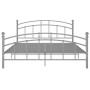 Estructura de cama de metal gris 200x200 cm de vidaXL, Camas y somieres - Ref: Foro24-324987, Precio: 140,51 €, Descuento: %