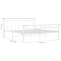 White metal bed frame 200x200 cm by vidaXL, Beds and slatted bases - Ref: Foro24-325049, Price: 124,99 €, Discount: %