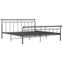 Schwarzer Metallbettrahmen 180x200 cm von vidaXL, Betten und Lattenroste - Ref: Foro24-325045, Preis: 167,99 €, Rabatt: %