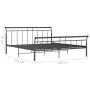 Schwarzer Metallbettrahmen 180x200 cm von vidaXL, Betten und Lattenroste - Ref: Foro24-325045, Preis: 167,99 €, Rabatt: %