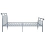 Graues Metallbettgestell 180x200 cm von vidaXL, Betten und Lattenroste - Ref: Foro24-325047, Preis: 148,99 €, Rabatt: %