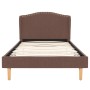 Estructura de cama de tela marrón 90x200 cm de vidaXL, Camas y somieres - Ref: Foro24-280652, Precio: 166,99 €, Descuento: %