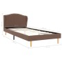 Estructura de cama de tela marrón 90x200 cm de vidaXL, Camas y somieres - Ref: Foro24-280652, Precio: 166,99 €, Descuento: %