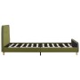 Estructura de cama de tela verde 120x200 cm de vidaXL, Camas y somieres - Ref: Foro24-280932, Precio: 168,26 €, Descuento: %