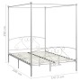 Weißer Himmelbettrahmen aus Metall, 140 x 200 cm von vidaXL, Betten und Lattenroste - Ref: Foro24-284429, Preis: 181,98 €, Ra...