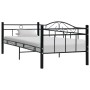 Estructura de cama de metal negro 90x200 cm de vidaXL, Camas y somieres - Ref: Foro24-286135, Precio: 135,46 €, Descuento: %