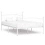 Estructura de cama con somier metal blanco 140x200 cm de vidaXL, Camas y somieres - Ref: Foro24-284450, Precio: 164,51 €, Des...