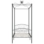 Gray metal canopy bed frame 90x200 cm by vidaXL, Beds and slatted bases - Ref: Foro24-284480, Price: 122,83 €, Discount: %