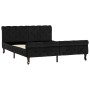 Estructura de cama de terciopelo negro 140x200 cm de vidaXL, Camas y somieres - Ref: Foro24-288553, Precio: 353,25 €, Descuen...