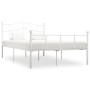 White metal bed frame 120x200 cm by vidaXL, Beds and slatted bases - Ref: Foro24-284518, Price: 139,69 €, Discount: %