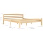 Estructura de cama de madera de pino maciza 160x200 cm de vidaXL, Camas y somieres - Ref: Foro24-322065, Precio: 133,50 €, De...