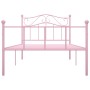 Estructura de cama metal rosa 100x200 cm de vidaXL, Camas y somieres - Ref: Foro24-284538, Precio: 93,06 €, Descuento: %