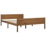 Estructura de cama madera maciza pino marrón miel 140x200 cm de vidaXL, Camas y somieres - Ref: Foro24-322113, Precio: 129,25...