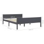 Estructura de cama de madera maciza de pino gris 120x200 cm de vidaXL, Camas y somieres - Ref: Foro24-322126, Precio: 127,93 ...