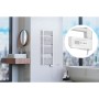 EISL Bathroom radiator with timer white 120x50x15 cm by EISL, Radiators - Ref: Foro24-438839, Price: 374,33 €, Discount: %