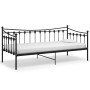 Estructura de sofá cama de metal negro 90x200 cm de vidaXL, Camas y somieres - Ref: Foro24-324755, Precio: 135,99 €, Descuent...