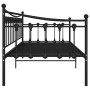 Estructura de sofá cama de metal negro 90x200 cm de vidaXL, Camas y somieres - Ref: Foro24-324755, Precio: 135,99 €, Descuent...