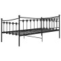 Estructura de sofá cama de metal negro 90x200 cm de vidaXL, Camas y somieres - Ref: Foro24-324755, Precio: 135,99 €, Descuent...