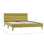 Estructura de cama con LED tela verde 120x200 cm de vidaXL, Camas y somieres - Ref: Foro24-284860, Precio: 156,05 €, Descuent...