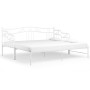 Estructura de sofá cama extraíble de metal blanco 90x200 cm de vidaXL, Camas y somieres - Ref: Foro24-324765, Precio: 156,39 ...