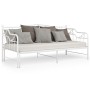 Estructura de sofá cama extraíble de metal blanco 90x200 cm de vidaXL, Camas y somieres - Ref: Foro24-324765, Precio: 156,39 ...