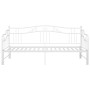 Estructura de sofá cama extraíble de metal blanco 90x200 cm de vidaXL, Camas y somieres - Ref: Foro24-324765, Precio: 156,39 ...