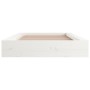 Estructura de cama de madera maciza blanco 140x190 cm de vidaXL, Camas y somieres - Ref: Foro24-820717, Precio: 148,41 €, Des...