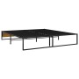 Black metal bed frame 140x200 cm by vidaXL, Beds and slatted bases - Ref: Foro24-324816, Price: 84,10 €, Discount: %