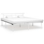 Estructura de cama de metal blanco 180x200 cm de vidaXL, Camas y somieres - Ref: Foro24-324836, Precio: 93,90 €, Descuento: %