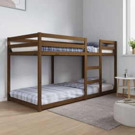 Sofá cama madera maciza de pino marrón miel 90x200 cm de vidaXL, Camas y somieres - Ref: Foro24-821647, Precio: 195,81 €, Des...