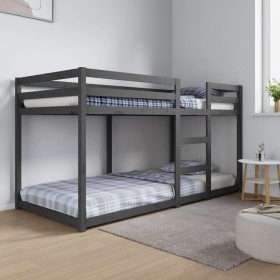 Solid pine wood bunk bed 90x200 cm by vidaXL, Beds and slatted bases - Ref: Foro24-821646, Price: 197,99 €, Discount: %