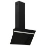 Campana extractora pared acero y vidrio templado negro 60 cm de vidaXL, Extractores - Ref: Foro24-51671, Precio: 184,15 €, De...