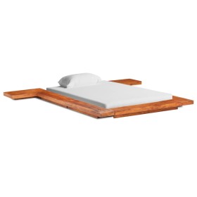 Structure for Japanese futon solid acacia wood 120x200 cm by vidaXL, Beds and slatted bases - Ref: Foro24-3056421, Price: 334...