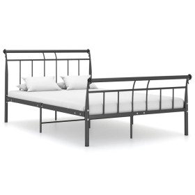 Estructura de cama de metal negro 120x200 cm de vidaXL, Camas y somieres - Ref: Foro24-325036, Precio: 120,99 €, Descuento: %