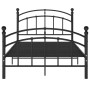 Estructura de cama de metal negro 120x200 cm de vidaXL, Camas y somieres - Ref: Foro24-324973, Precio: 117,27 €, Descuento: %