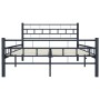 Black steel bed frame 120x200 cm by vidaXL, Beds and slatted bases - Ref: Foro24-285277, Price: 134,41 €, Discount: %