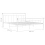 Estructura de cama de metal blanco 180x200 cm de vidaXL, Camas y somieres - Ref: Foro24-325046, Precio: 126,93 €, Descuento: %