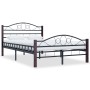 Black metal bed frame 120x200 cm by vidaXL, Beds and slatted bases - Ref: Foro24-285292, Price: 157,99 €, Discount: %