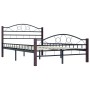 Black metal bed frame 120x200 cm by vidaXL, Beds and slatted bases - Ref: Foro24-285292, Price: 157,99 €, Discount: %