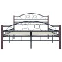 Black metal bed frame 120x200 cm by vidaXL, Beds and slatted bases - Ref: Foro24-285292, Price: 157,99 €, Discount: %