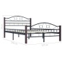 Black metal bed frame 120x200 cm by vidaXL, Beds and slatted bases - Ref: Foro24-285292, Price: 157,99 €, Discount: %