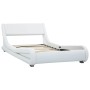 White synthetic leather bed frame 100x200 cm by vidaXL, Beds and slatted bases - Ref: Foro24-285709, Price: 232,99 €, Discoun...