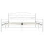 White metal bed frame 140x200 cm by vidaXL, Beds and slatted bases - Ref: Foro24-285303, Price: 136,13 €, Discount: %