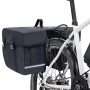 Bolsa doble para bicicleta alforja impermeable 35 L negra de vidaXL, Bolsas y maletas para bicicletas - Ref: Foro24-93251, Pr...