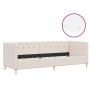 Sofá cama con colchón USB de tela crema 90x200 cm de vidaXL, Camas y somieres - Ref: Foro24-3080454, Precio: 359,84 €, Descue...